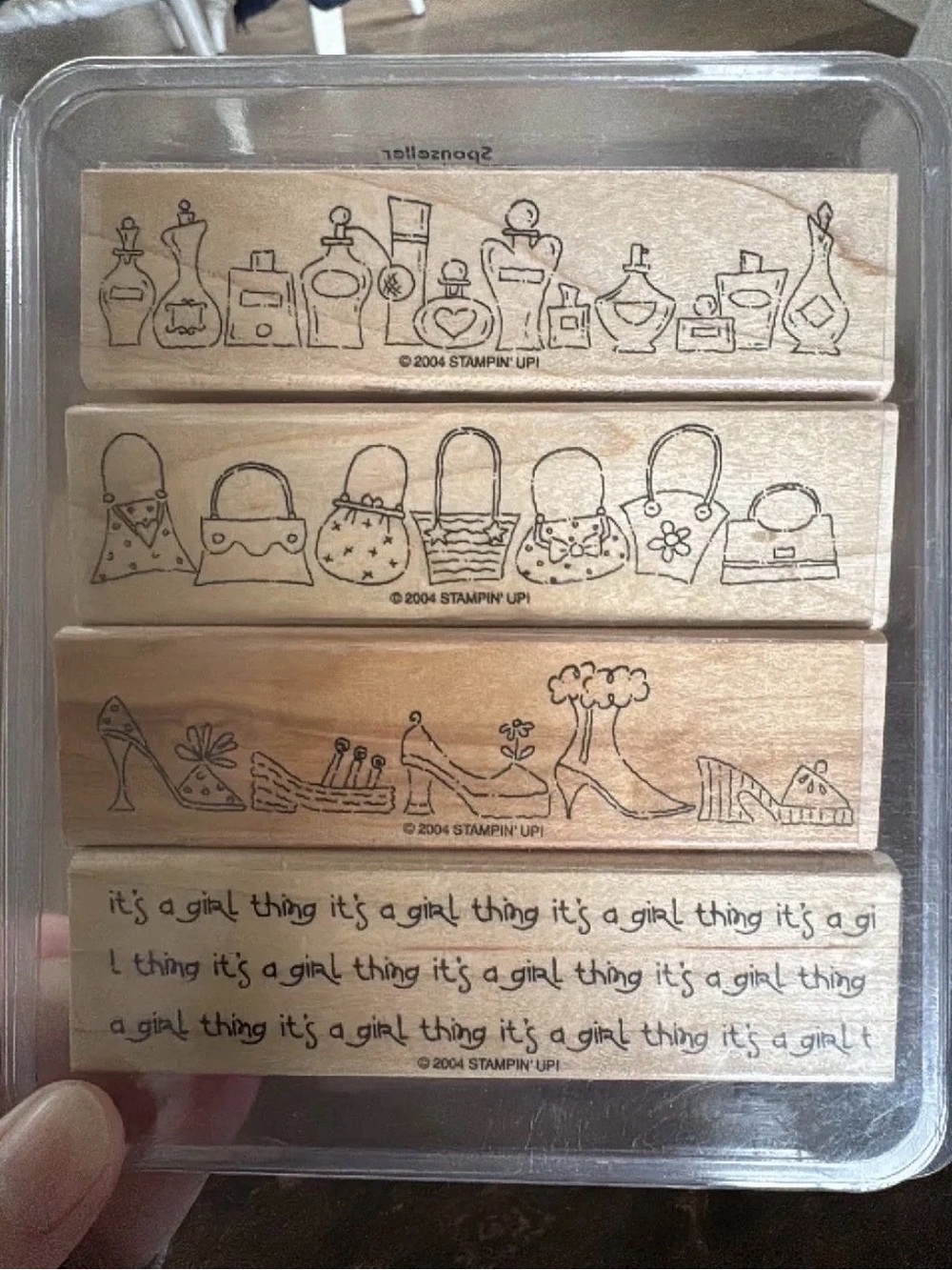 Stampin' Up! Wood Block Stamp Set - Black Line Fashion Icons